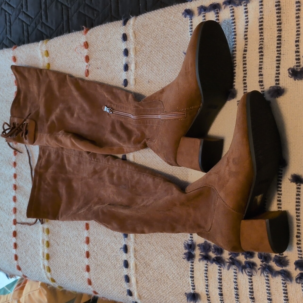 Dreampairs over the knee brown boots size 6